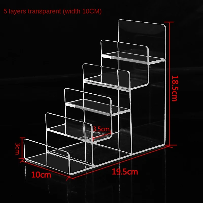 New Clear Plastic Arylic Sun Glasses Holder Wallet Storage Rack Cell Phone Shelf Stand Bathroom Organizer Multi Tiers   JU31710