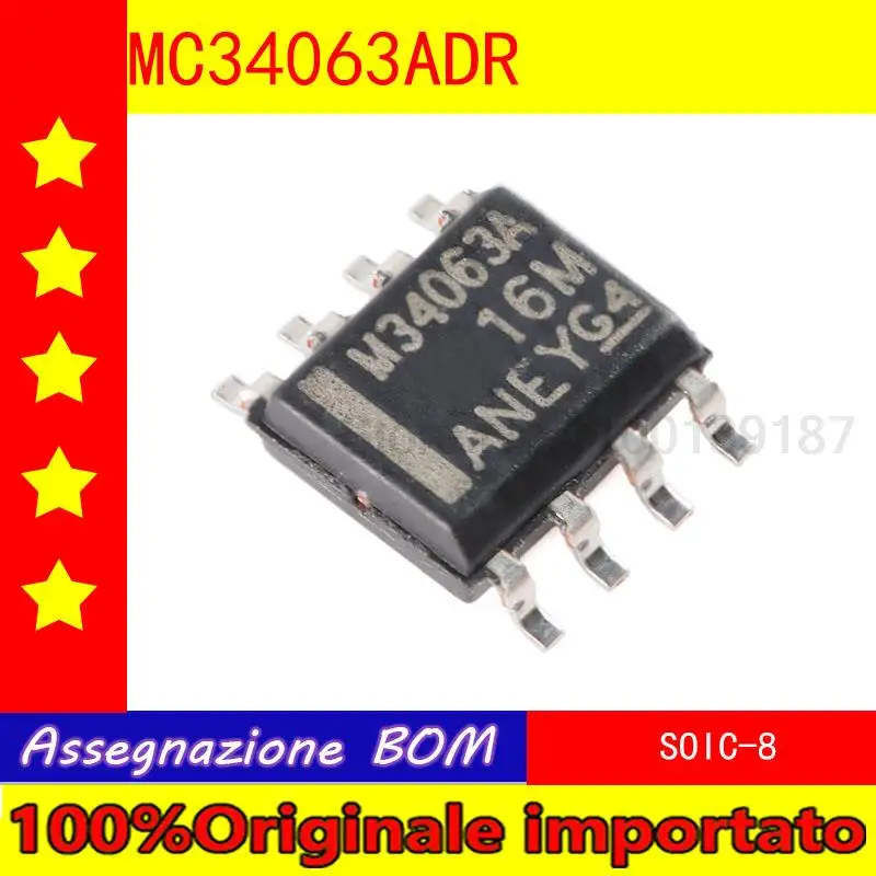 10pcs/lot  Home furnishings MC34063ADR SOIC - 8 step-up/step-down/reverse phase switch voltage regulator chip