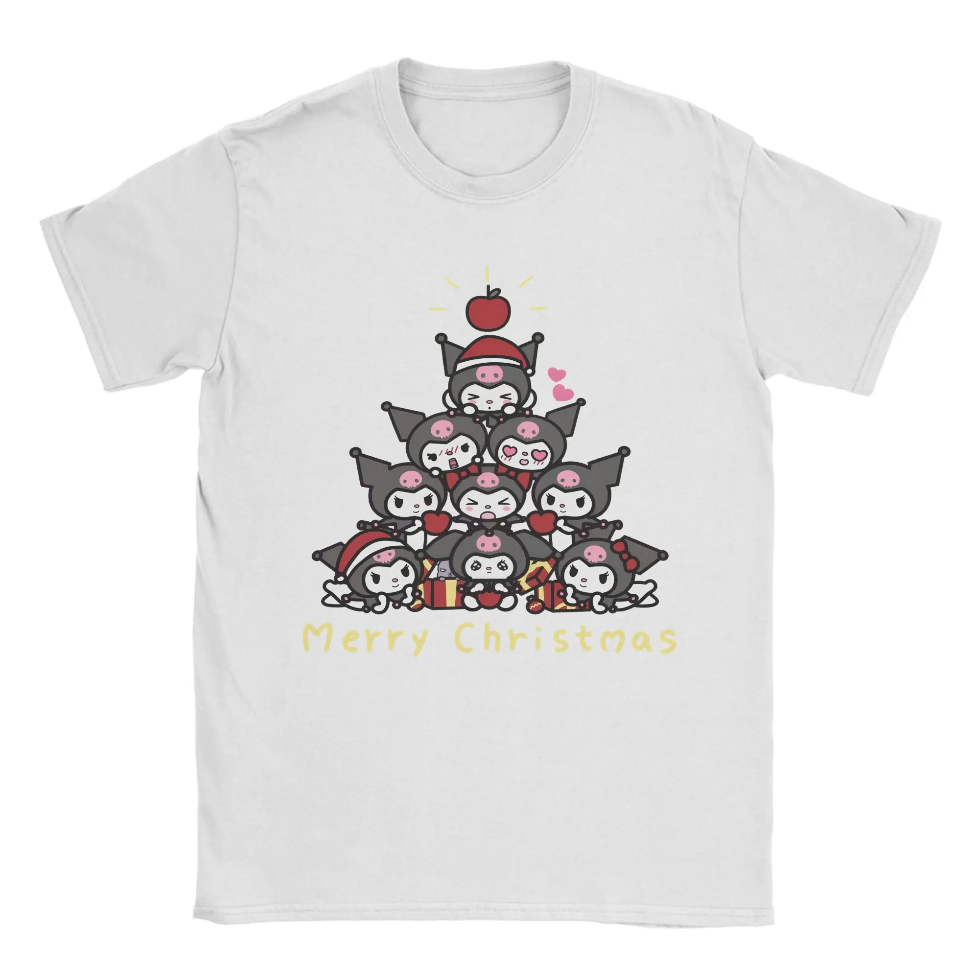 

Мужская футболка с рисунком Куроми, рождественская елка, забавная футболка из 100% хлопка, футболки с короткими рукавами, одежда с круглым воротником, летняя одежда