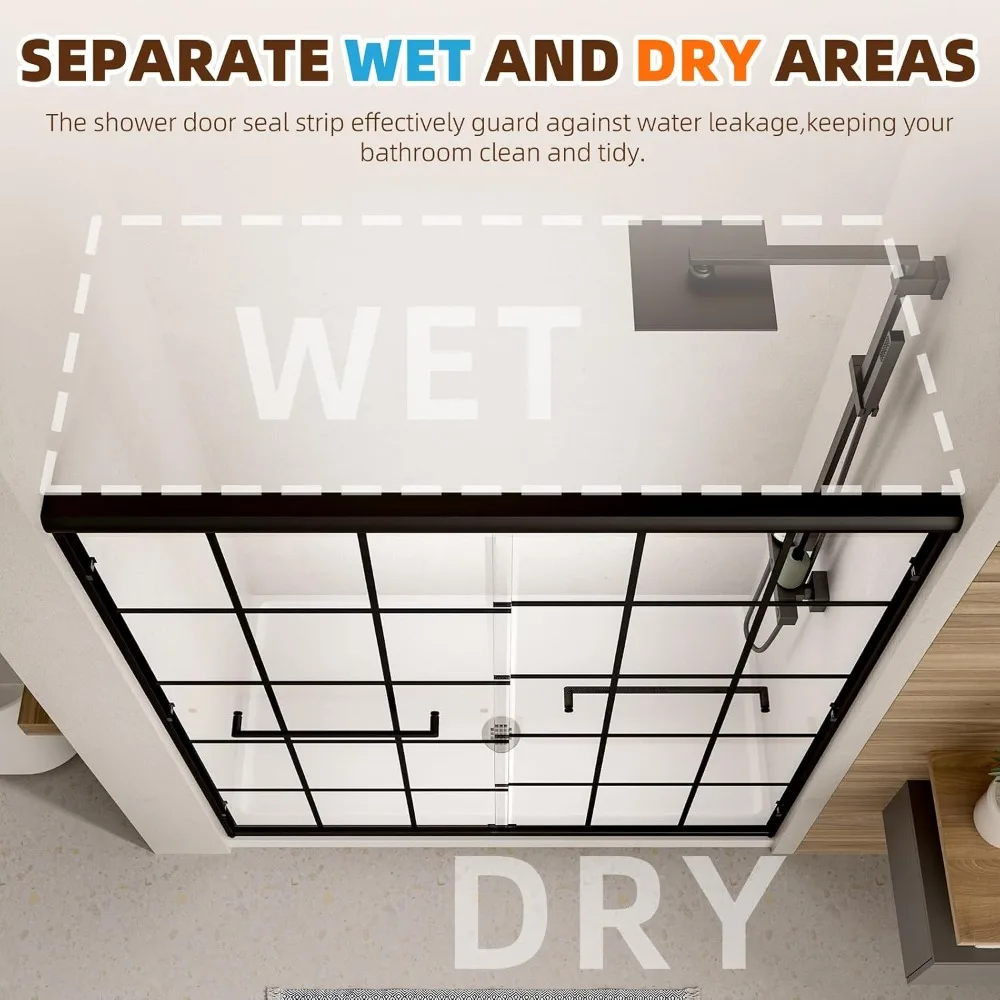 Royal Guard Double Sliding Shower Door 44-48