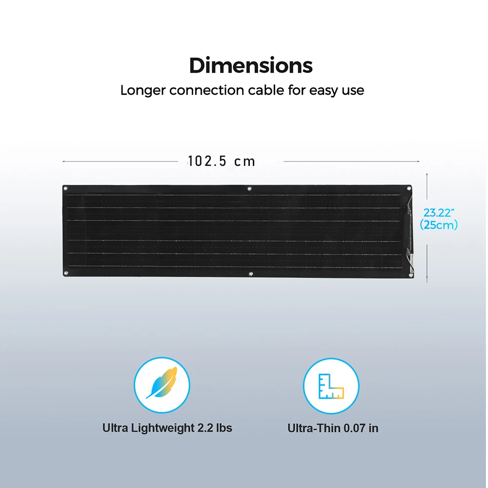 100W Flexible Solar Panel Monocrystalline Silicon 50W 100 Watt Solar Panels For Boat Car Motorhome Yacht 12v/24V Battery Charge