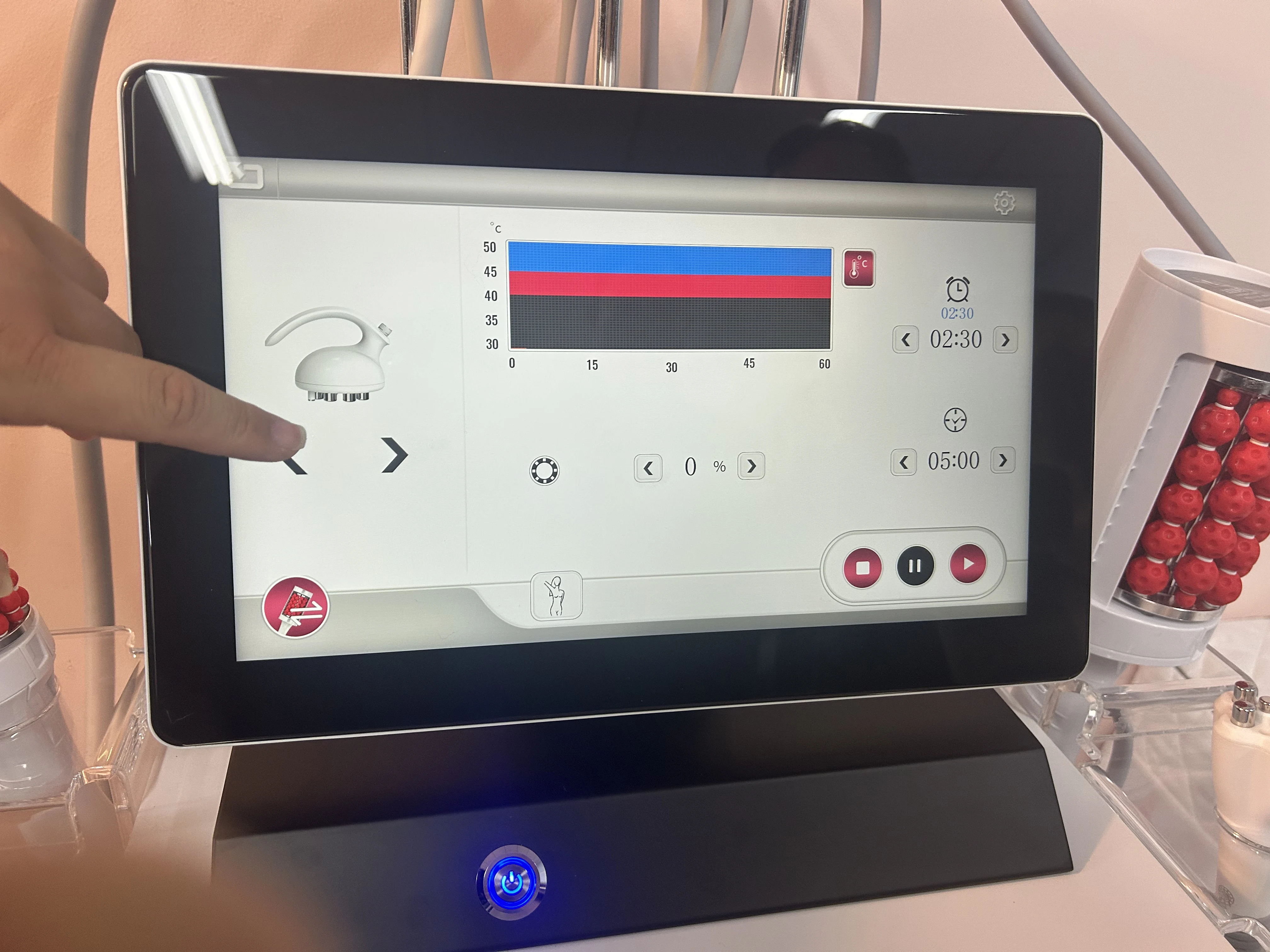 

Hi-emt Neo RF машина для лепки тела, вакуумный внутренний шариковый ролик, машина для внутреннего шарикового ролика, вращающийся на 360 градусов целлюлит