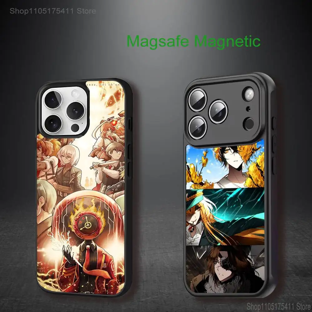 

Game Limbus-S C-Company Phone Case For iPhone 17,16,15,14,13,12,11,Pro,Max,Plus,Mini,SE4,E Magnetic Magsafe Wireless Charging