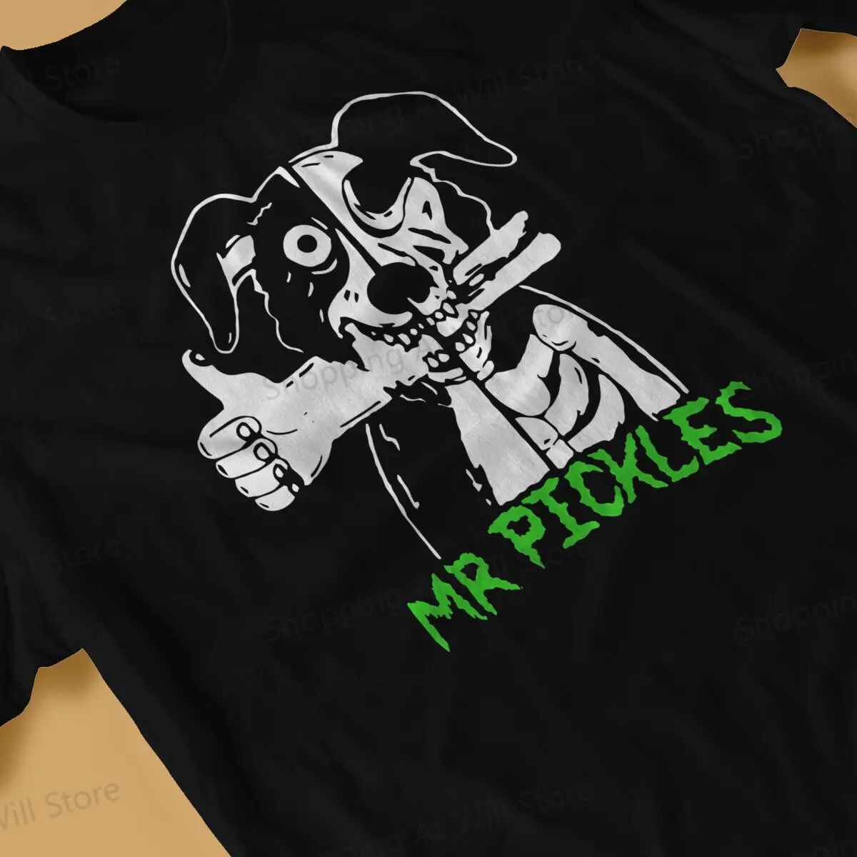 Hot selling in Summer Unisex T-shirts  Cartoon Character Mr Pickles Round neck short sleeved T-shirt Street Clothing S-6XL