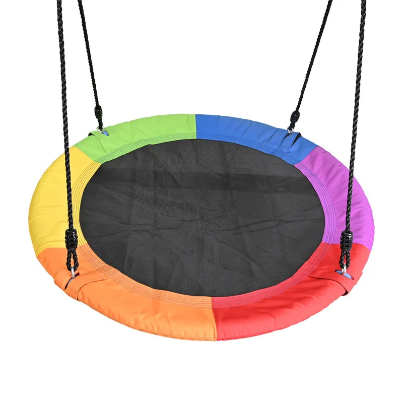 Backyard Round Flying Swing With Adjustable Hanging Ropepromote sales