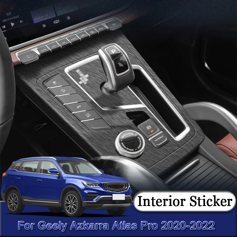 

For Geely Azkarra Atlas Pro 2020-2022 Car Interior Sticker Central Control Gear Shift Panel Sticker Lifting Window Panel Film