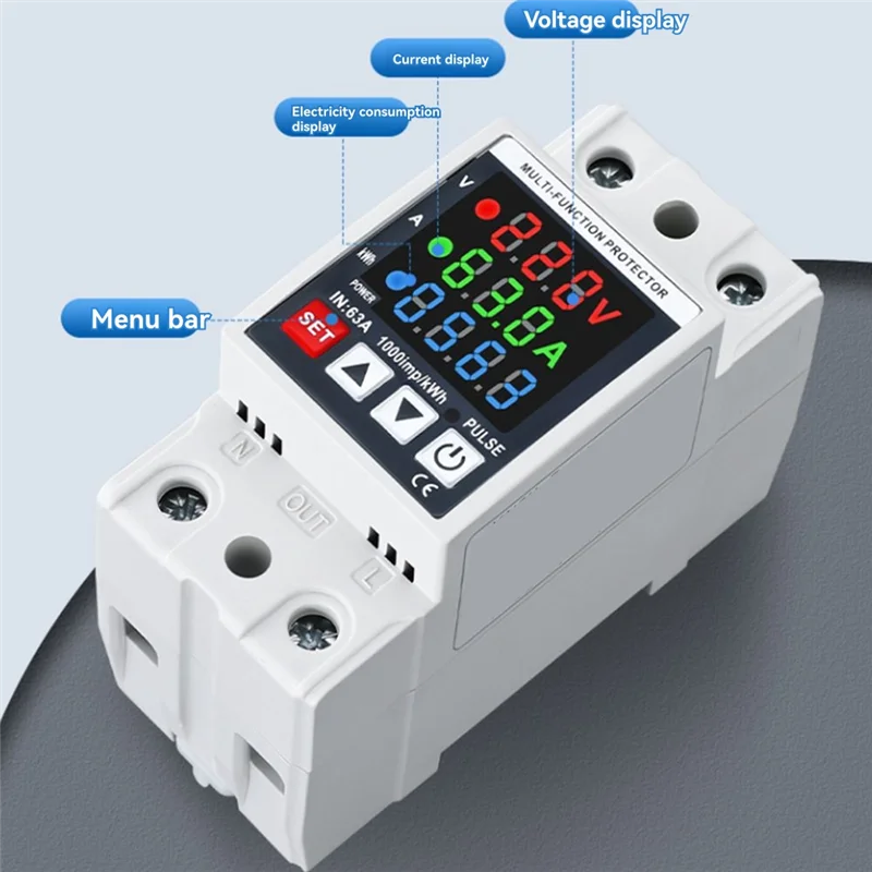 

Y45A-Self-Reset Adjustable Metering Temperature With Timing Undervoltage Protector Household Electric Voltmeter