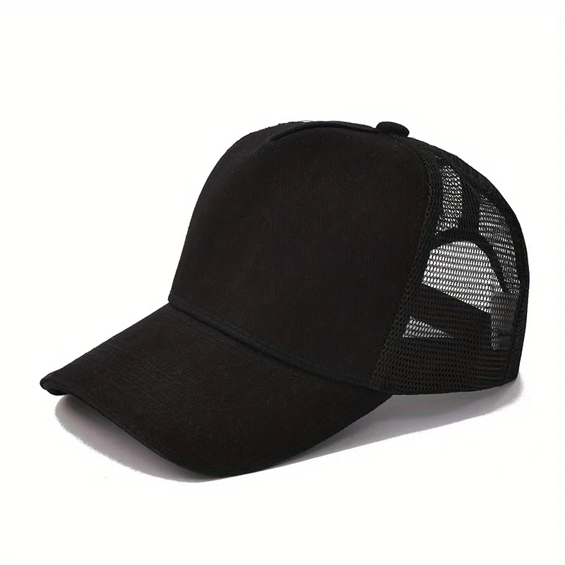 Solid Color Light Panel Baseball Cap Available in Multiple Colors Mesh Cap Fishing Hiking Camping Tourism Outdoor Sunshade Hat