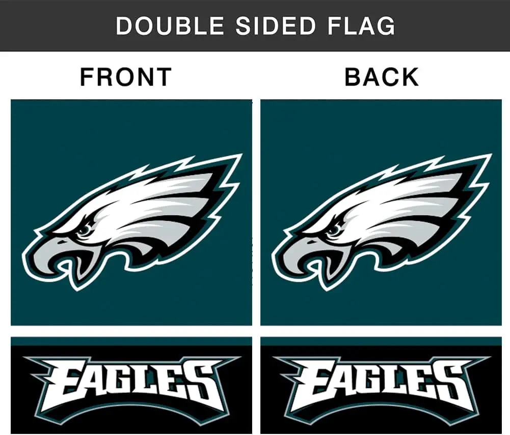 Eagle Garden Flag Philadelphia Team（12.5x18IN Double Sided）Yard Outdoor