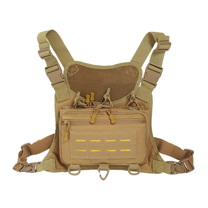 New tactical chest bag, fashionable outdoor sports vest, men's outdoor sports chest hanging running vest bag