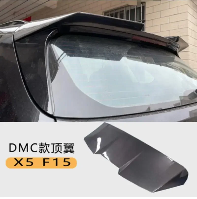 REAL CARBON FIBER REAR WING TRUNK LIP TAIL WITH FLAP SPOILER FOR BMW X5 F15 2014 2015 2016 2017 2018 DMC STYLE