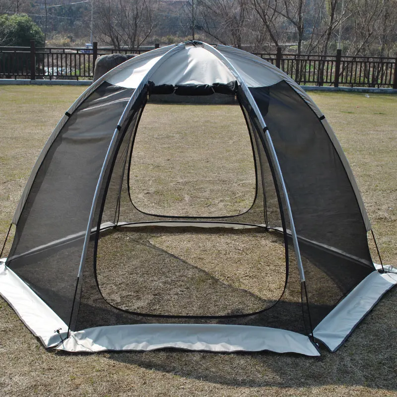 6-Sided Mosquito Net Tent for Family 4-6 Persons, 360° Ventilation Full Mesh Tent, for Courtyard Tea Party & Picnic