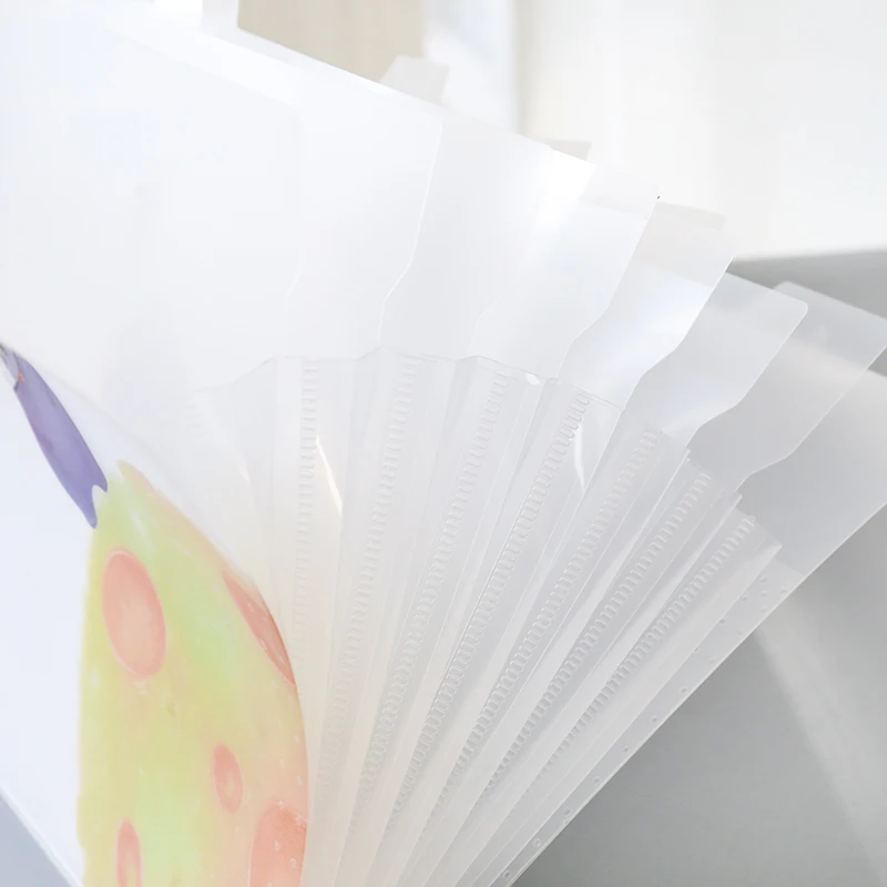 8 طبقة مجلد مستندات A4 متعددة الوظائف حقيبة ملفات مشبك تخزين حزمة PP شفافة مطاطا محفظة جيب مكتب الملحقات