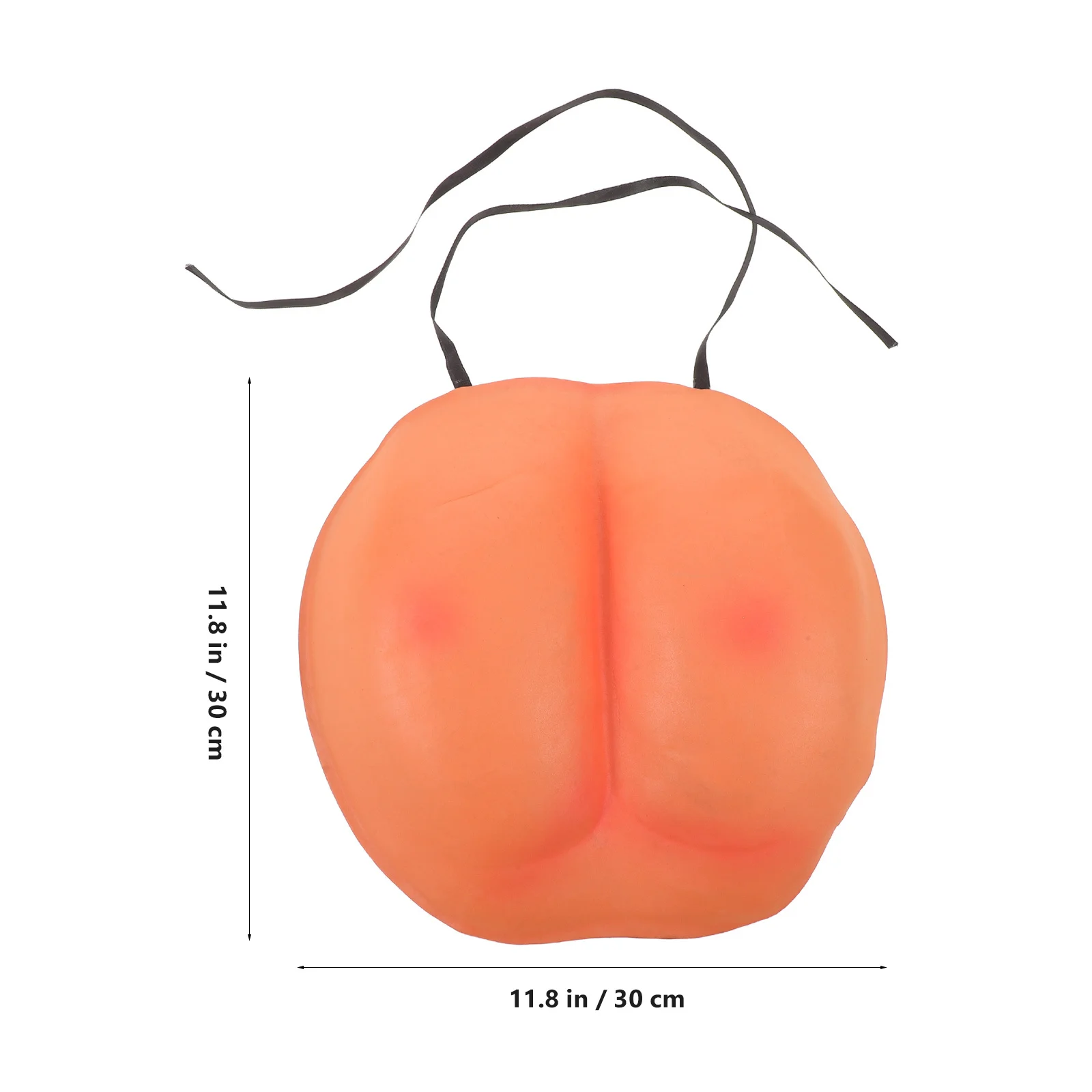 4Pcs Realistic Prank Butt Fake Buttock Costume Accessory Halloween April Fools Cosplay Prop Prank Gift Box False Butt Costume