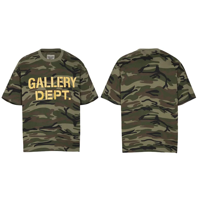 Gallery Dept talk First Generation Basic Alphabet Printing Camouflage Short Sleeve American High Street T-Shirt