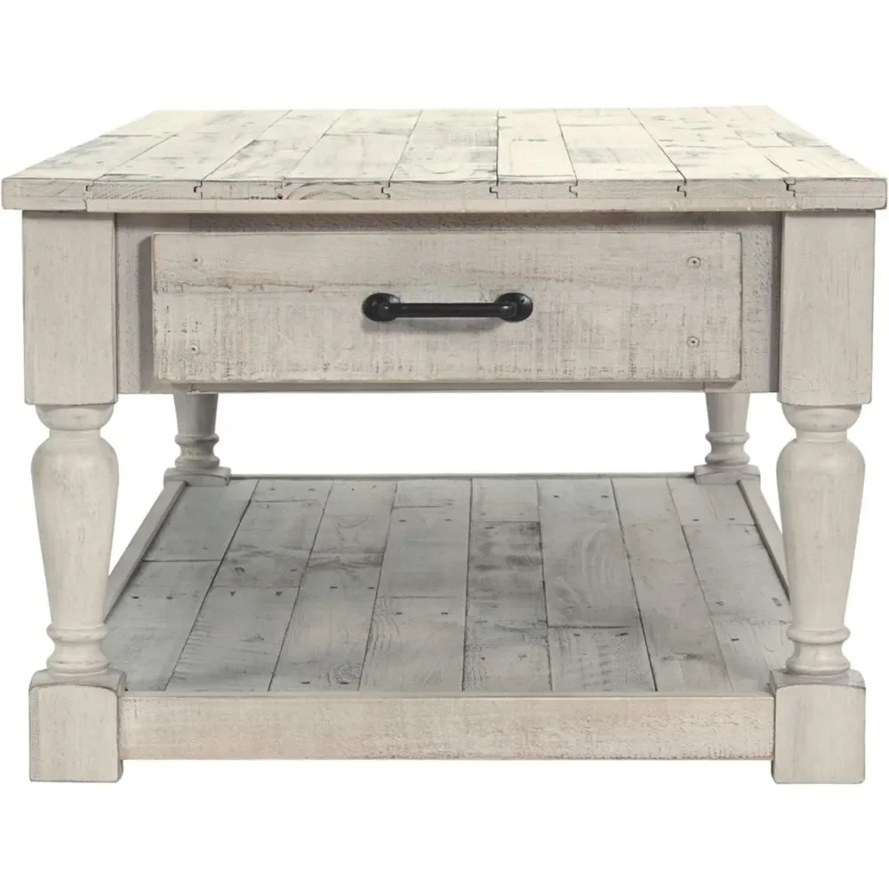 Rectangular Rustic Cocktail Table,  Modern Living Room Laminate Finished  Coffee Table