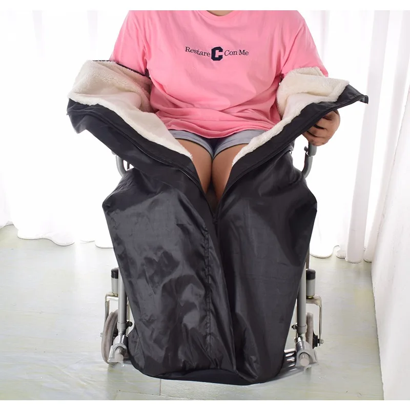 Wheelchair Cover Blanket Zipper Cover Elderly Patient Waist Support Leg Warmer Anti-cold Thicken Half-pack Protector Health Care