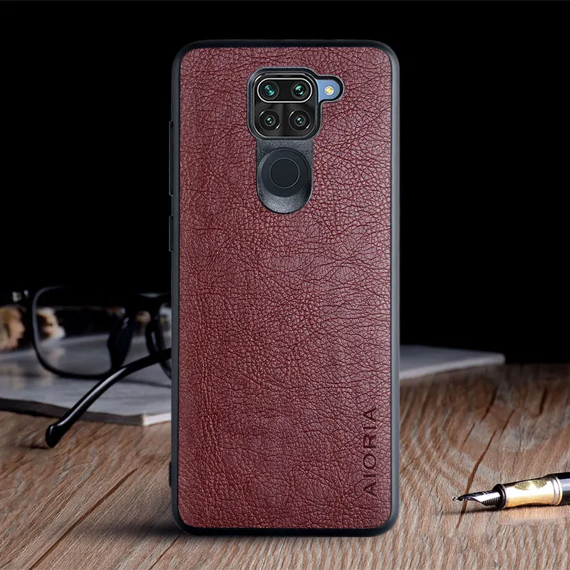 Case for Xiaomi Redmi Note 9 luxury Vintage Leather skin capa slot phone cover for xiaomi redmi note 9 case funda coque