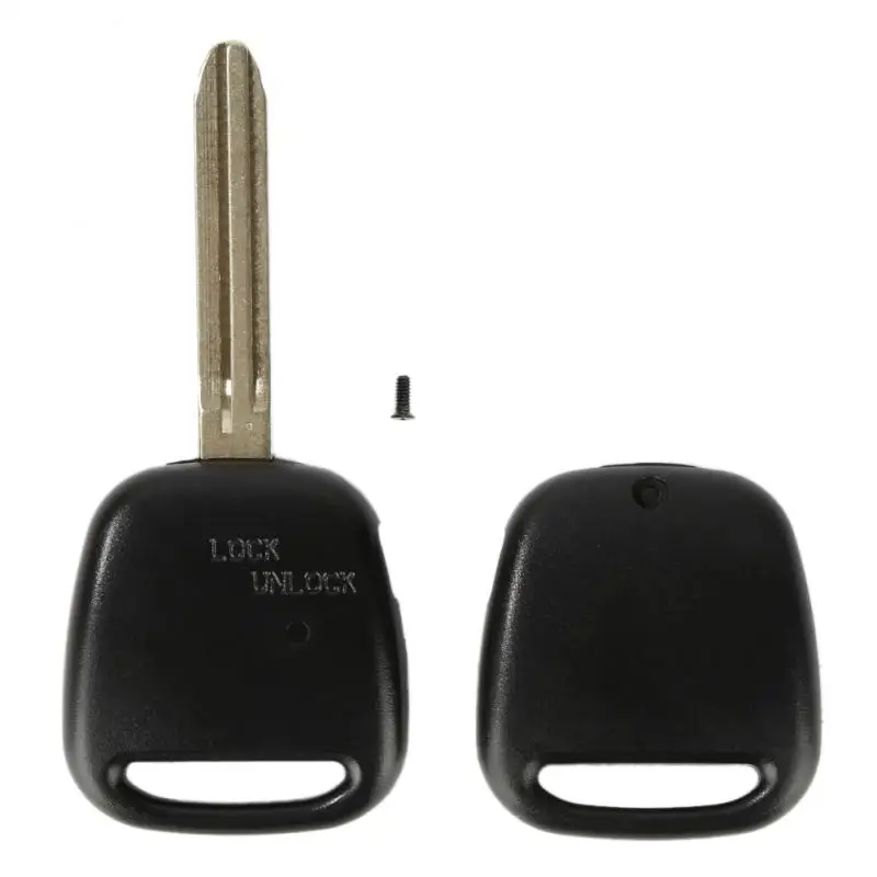 Uncut 43 Remote Key Shell Case Side 1 Button For TOYOTA With Logo Motorcycle Car Accessories Car Lock System