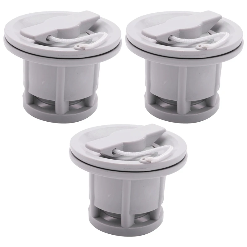 3X 6 Holes Inflatable Boat Raft Boating Drifting Canoe Air Valve Adapter Cap