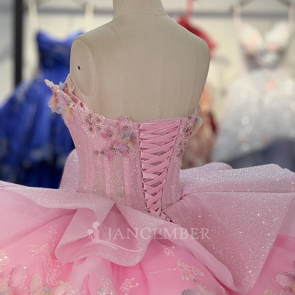 15 Quinceanera Dress 2026 Strapless Beaded Applique Birthday Ball Gown Tiered' Customized vestidos de 15 años quinceañeras
