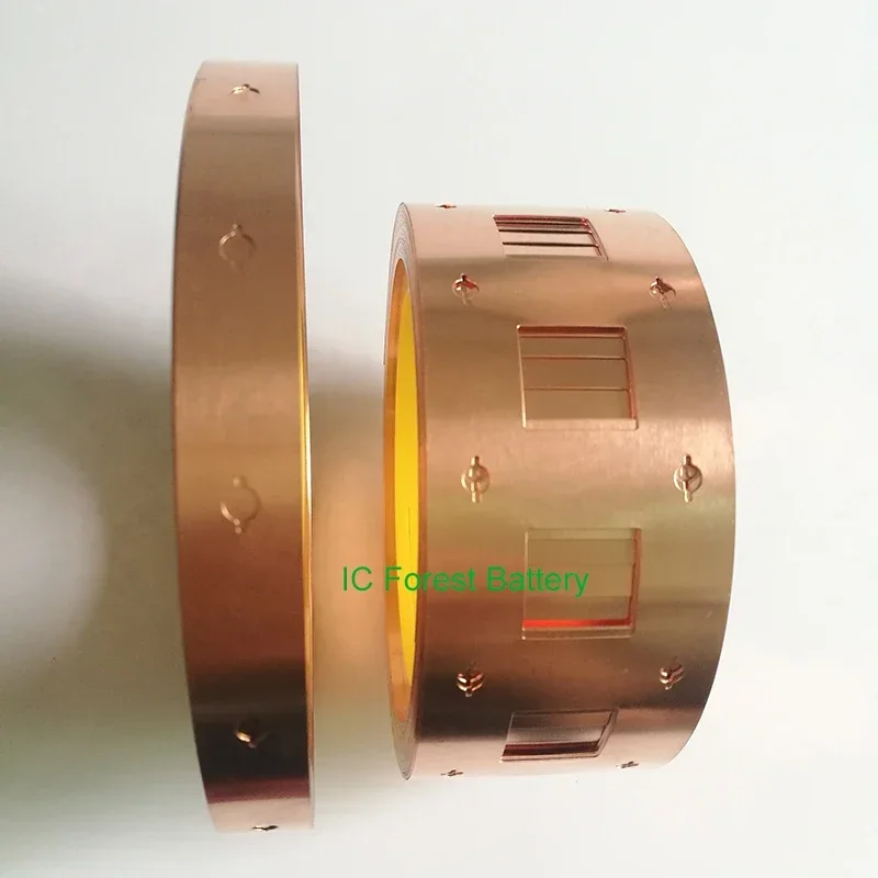 1M 1P 2P 32650 Lifepo4 32650 Li-ion Battery Connection Copper Strip Assembly Punching Copper Connecting Piece 0.2x32.5/34.5mm