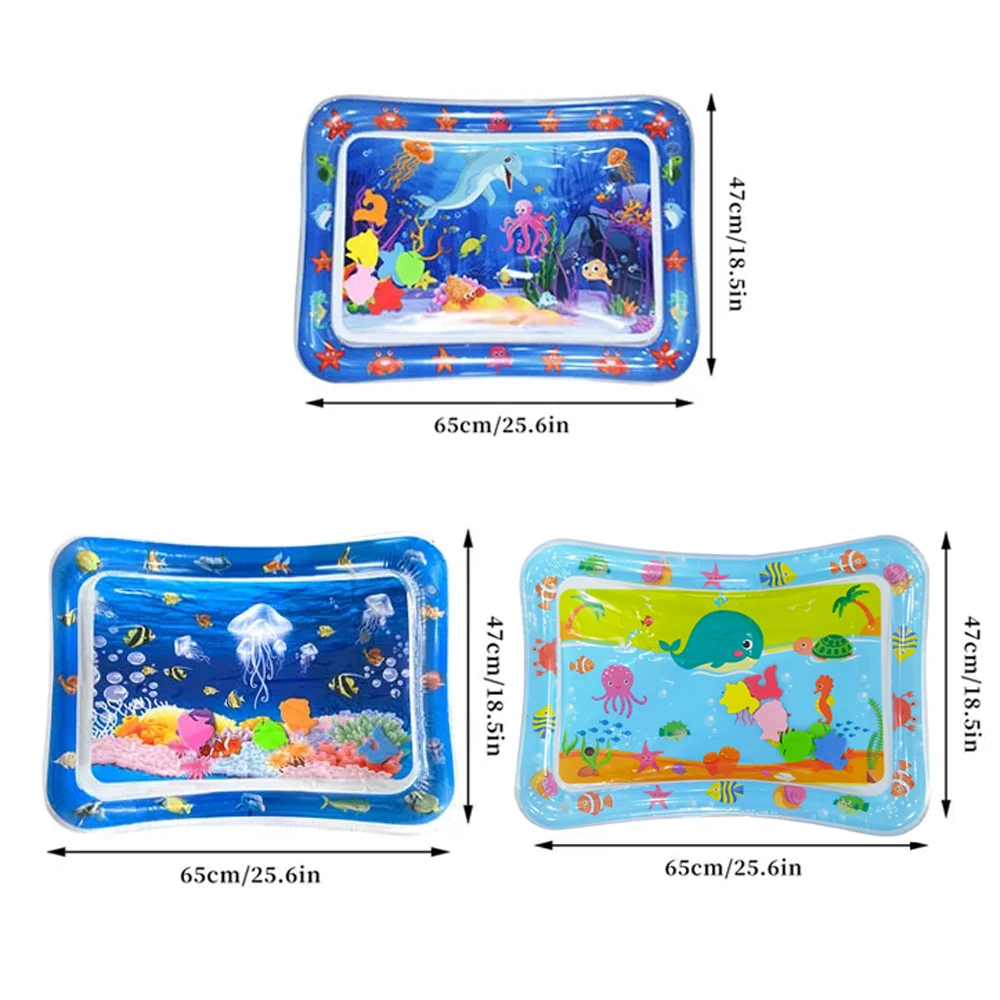 1pc Aufblasbare PVC Spielen Matte Baby Spielen Wasser Matte Kleinkind Pad Kinder Frühen Bildung Aktivität Spielzeug Bauch Zeit Matte kissen Geschenk