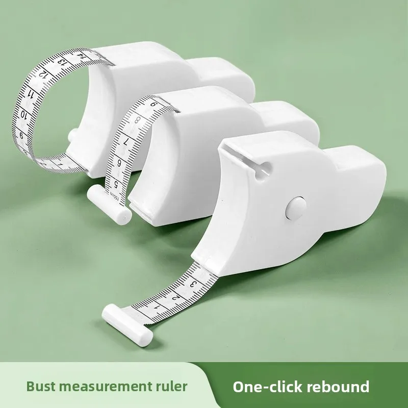 Home Three-in-One Tape Measure for Waist, Arm, and Leg Circumference - Automatic Measuring Ruler, Fitness Mini Soft Leather