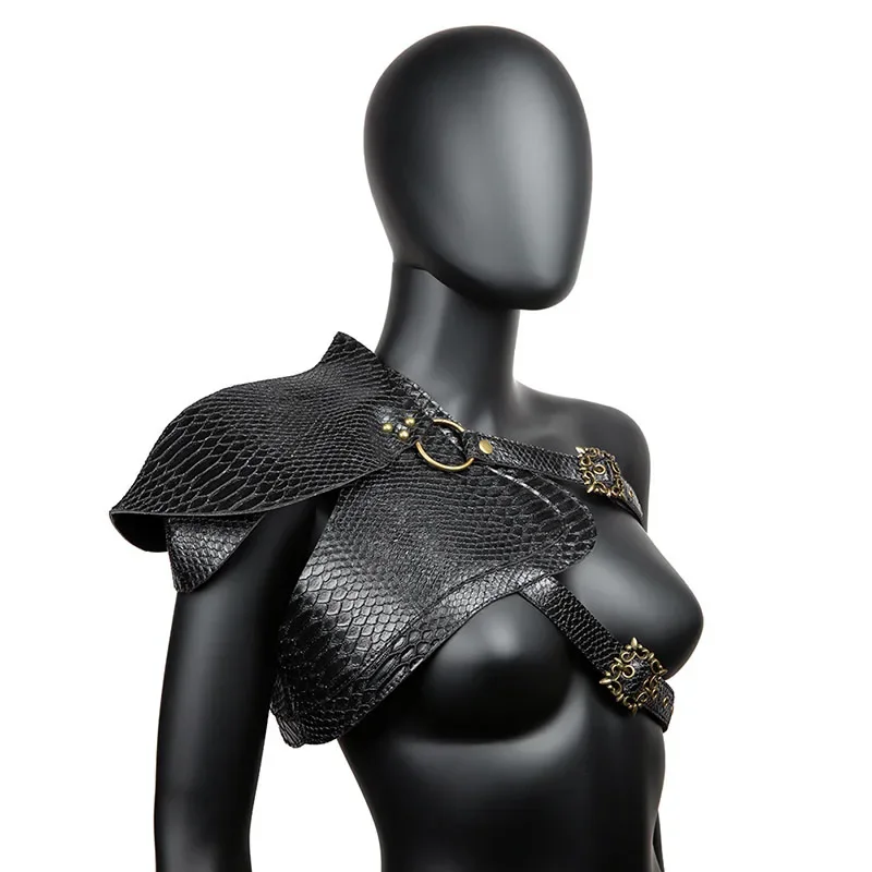 

Steampunk Leather Punk Armor Medieval New Women's Armor Shawl Vest Halloween Cloak Female Makeup Dress Party Cosplay Props