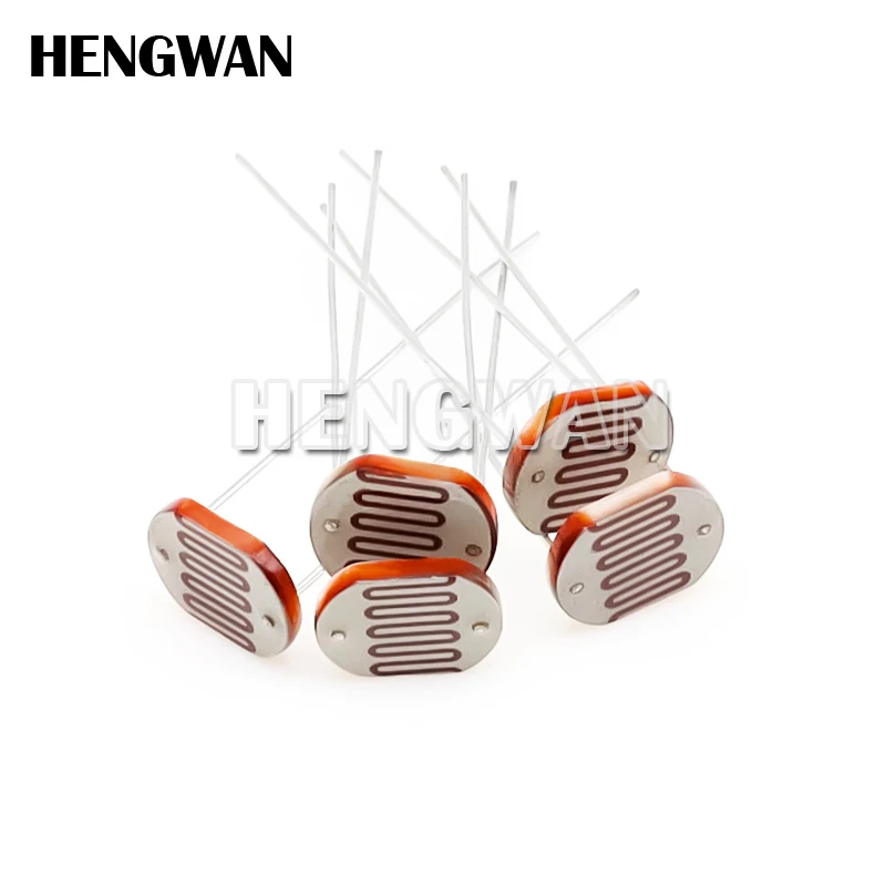 5pcs 12528 Light Dependent Resistor LDR 12MM Photoresistor Photosensitive GL12528 Photoconductive resistance