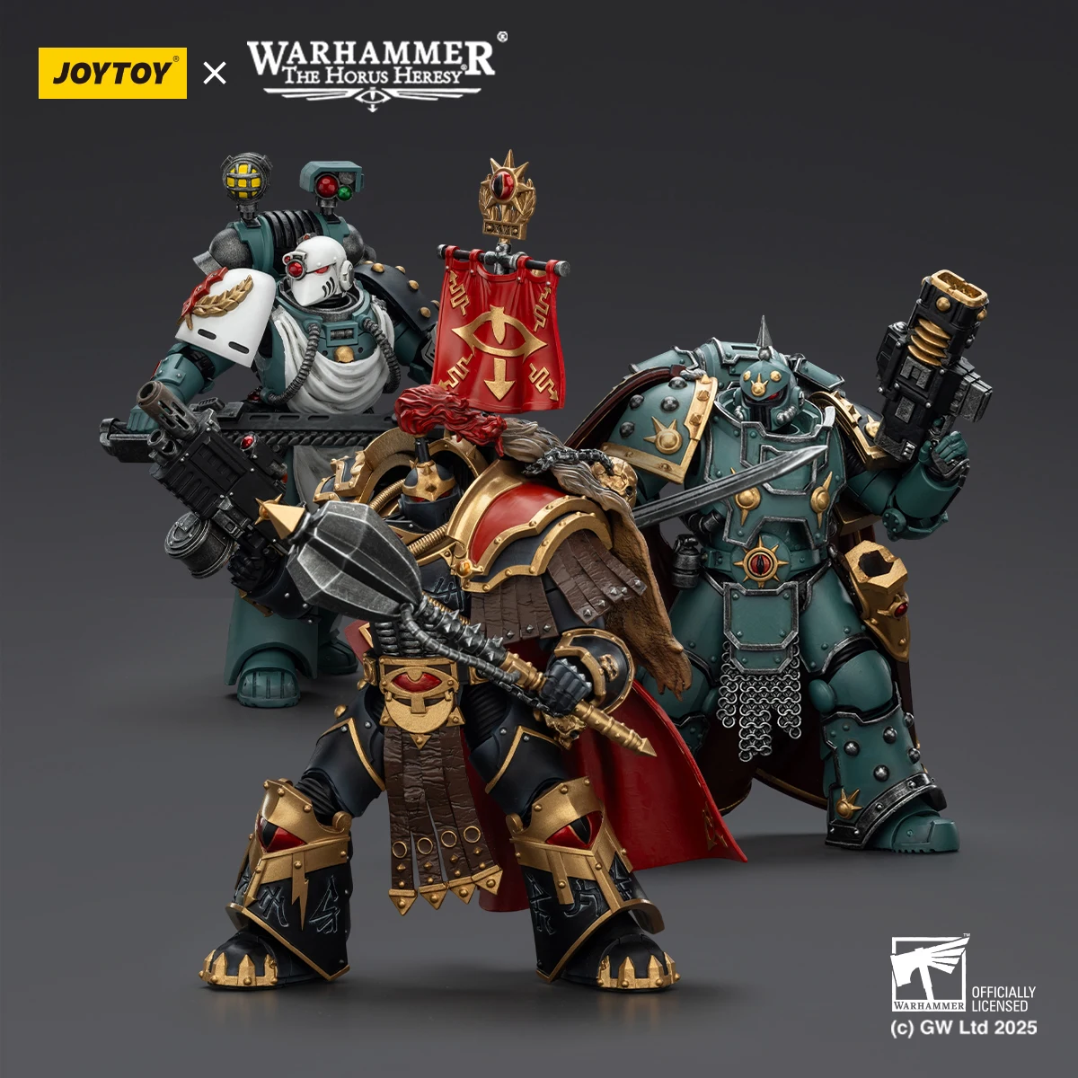 Figurka akcji JOYTOY Warhammer Heresy Horusów, mistrz legionu Synów Horusa, figurka anime z ruchomymi przegubami, model kolekcjonerski, zabawka.