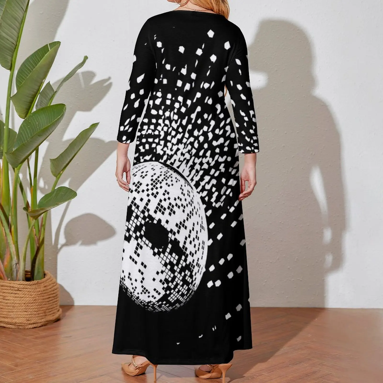 Disco Ball Long Sleeved Dress dress korean style elegant chic wedding evening dresses