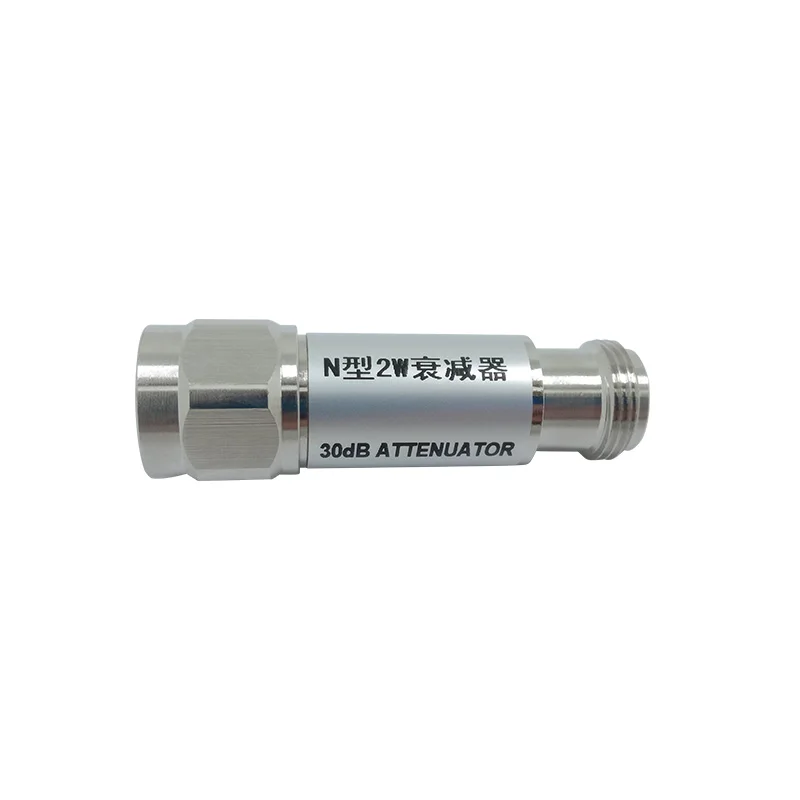 N-type fixed attenuator 2W 5W 10W dc3ghz source manufacturer n-jk male and female RF coaxial attenuator