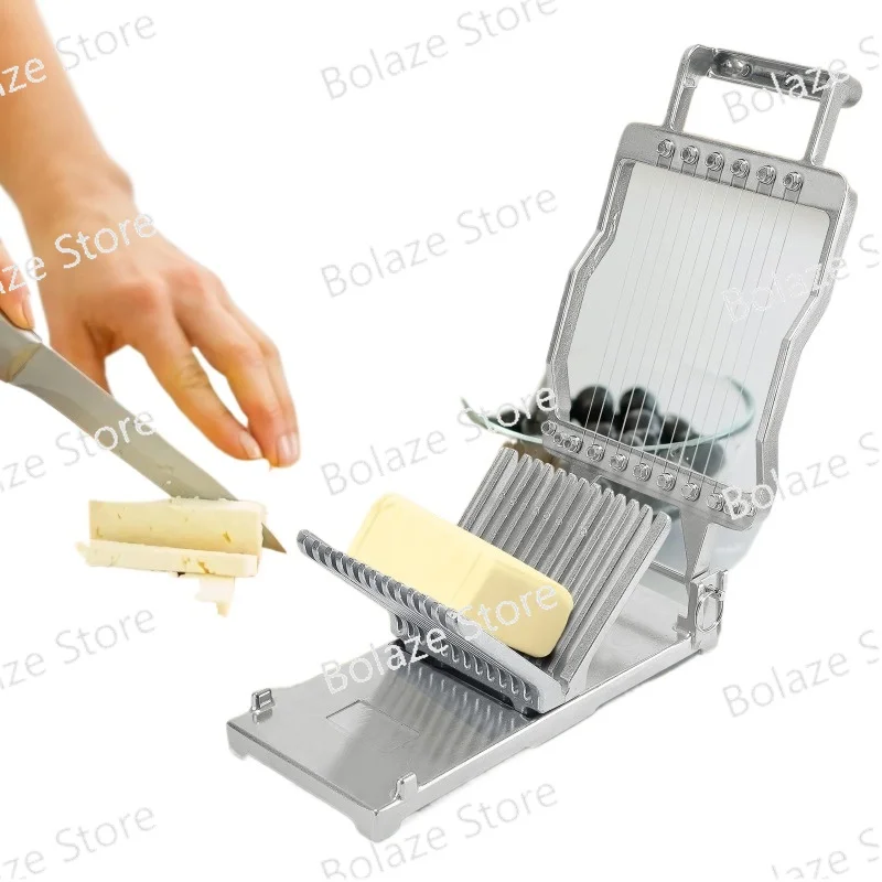 

Stainless Steel Cheese Slicer 1 Cm and 2 Cm Cheeser Butter Cutting Board Machine Wire To Dessert Durable Kitchen Tool Blade