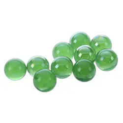 MACH 10 Pcs Marbles 16mm glass marbles Knicker glass balls decoration color nuggets toy green