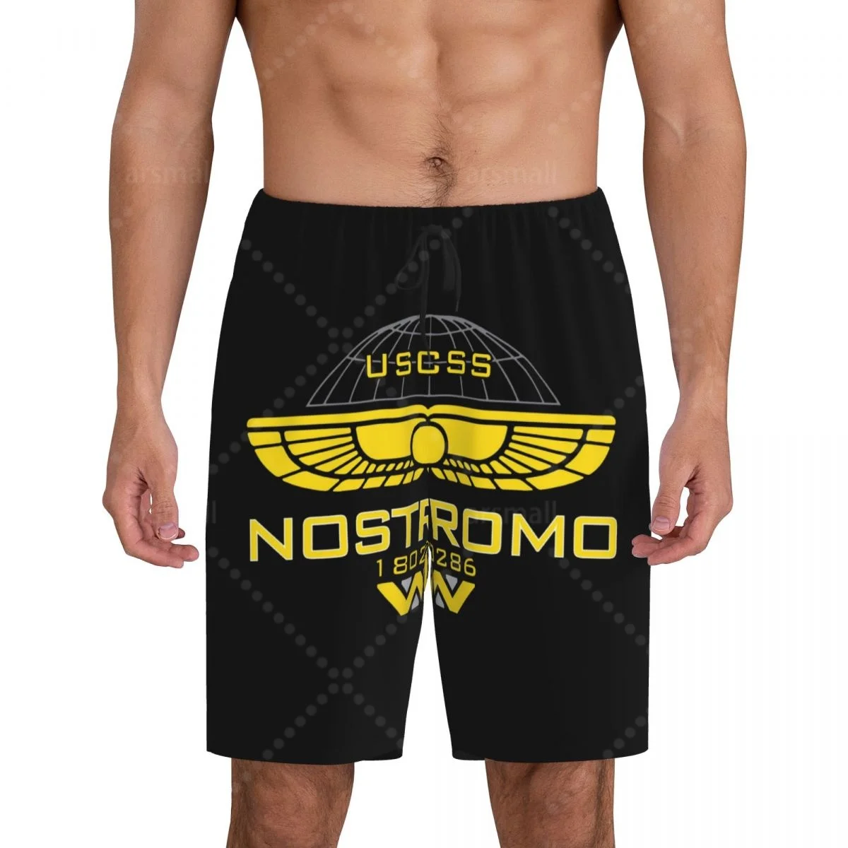 

Nostromo Alien Men's Cool Flat Horn Shorts Street Stretch Shorts Beach Shorts Daily Wear Underwear Sleepwear