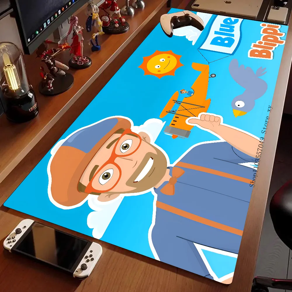 Cartoon Toddler BLIPPI Mousepad Large Gaming Mouse Pad LockEdge Thickened Computer Keyboard Table Desk Mat