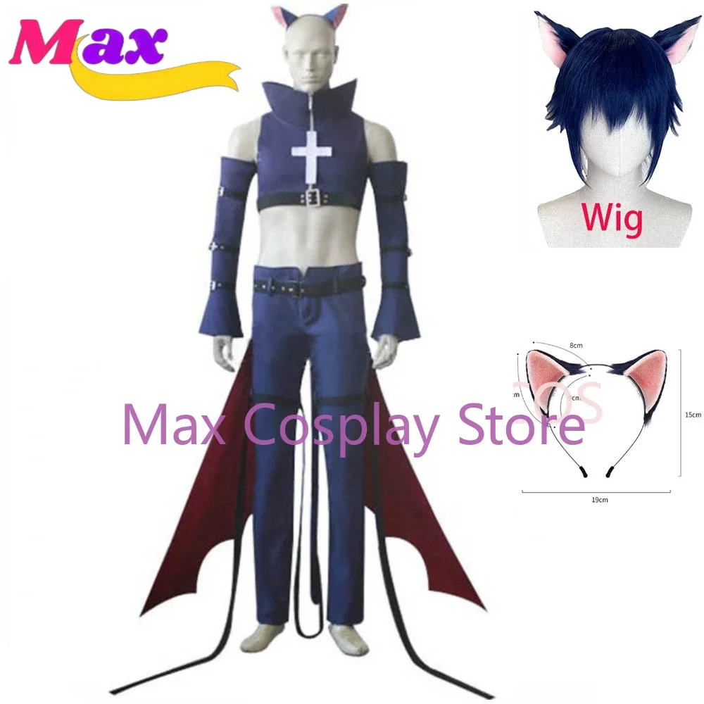 

Max High Quality Anime Ikuto Tsukiyomi Black Lynx Uniform Cosplay Costume Clothes TX
