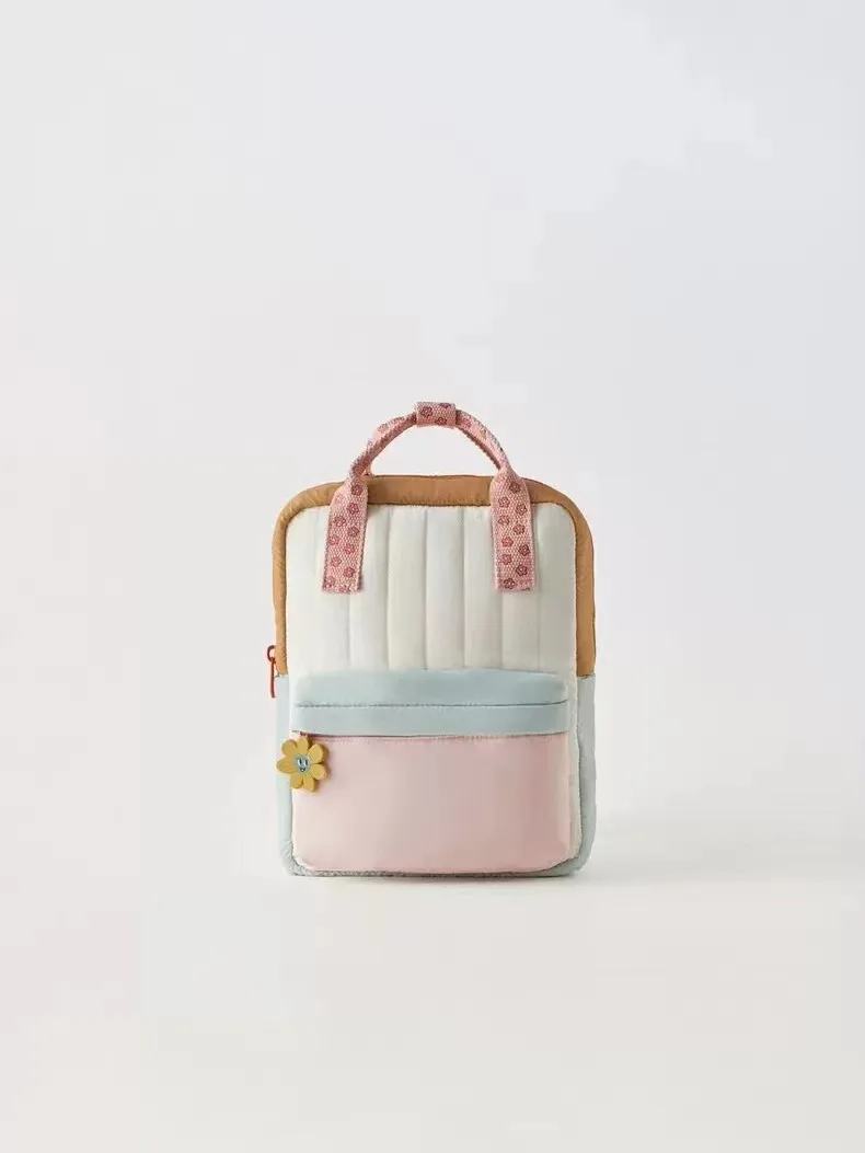 Leichter Kinderrucksack mit Niedlichem Sonnenblumen-Anhänger Buntes Design Schultasche für Mädchen Jungen Tragbare Kinder-Einkaufstasche – Detail 2