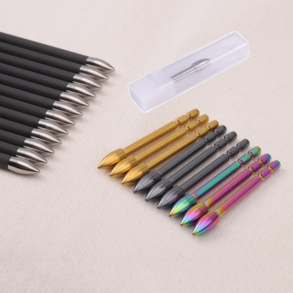 

3/6pcs Tungsten steel Insert Arrow Point Arrow Head 120grains Archery Hunting Bullet Point for X-10 3.2mm Arrow Shaft