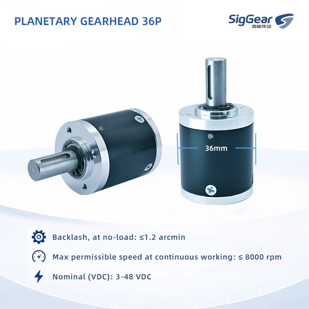 36mm Metal Planetary Gear Motor High Torque Brushless DC 24V Low Backlash Compact Gearbox Motor for Robot and Smart Machine OEM