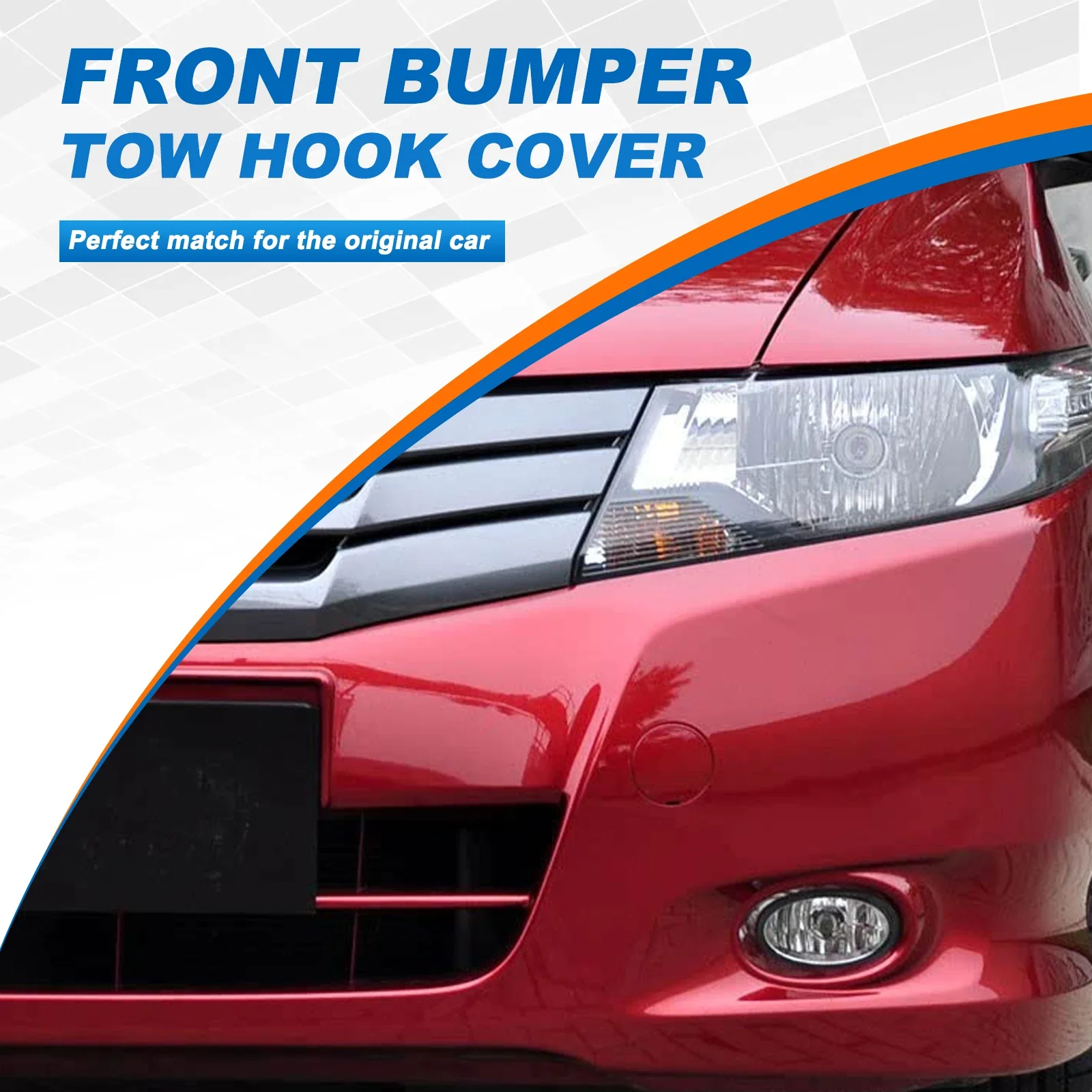 Rear Bumper Tow Hook Cover Cap Towing Eye Fit For HONDA CITY 2009 2010 2011 GM2 GM3 71104-TM0-T00 - Image 2