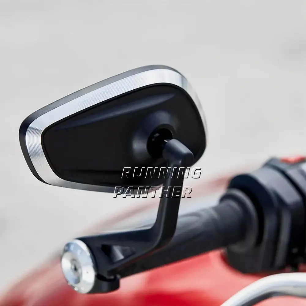 For Street Trident 660 Speed Triple 1200RS 1200RR Motorcycle CNC Handlebar Handle Bar Rearview Side Mirrors Bar End Mirror Kit