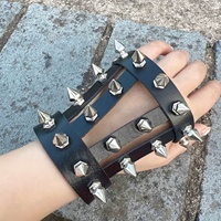 Gothic Punk Studded Bracelet Bracelet Set for Daily Party Music Festival Wear Birthday Halloween Christmas Gift