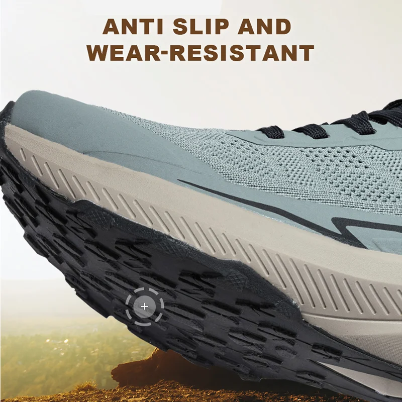 Baasploa Men Hiking Shoes 2025 Fashion New Comfort Wear Resistant Outdoor Shoes Men Breathable Mesh Casual Sneakers Climbing