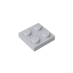 Gobricks GDS-509 Platte 2 x 2, kompatibel mit Lego 3022 Teilen für Kinder, DIY-Baustein, Partikelplatte zum Selbermachen