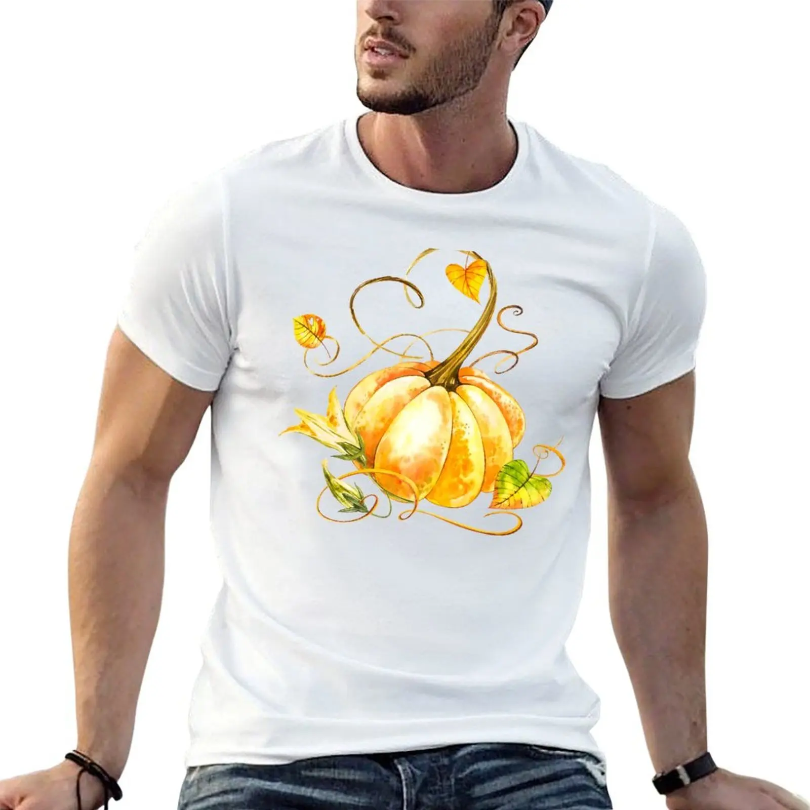 

pumpkin T-Shirt anime t shirts oversize t shirt men 100% cotton luxury brand g man t shirts for men T-shirt
