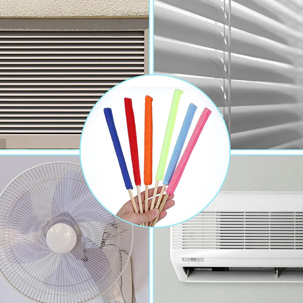 5Pcs Car Air Conditioning Outlet Cleaning Brush Car Crevice Dust Removal Brush Blinds Cleaning Cloth Multifunctional Car Air Vent Cleaning Stick S003976