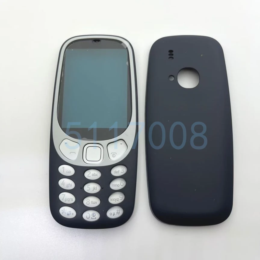 For Nokia 3310 With English Keyboard New Full Housing Face Frame Battery Cover Case