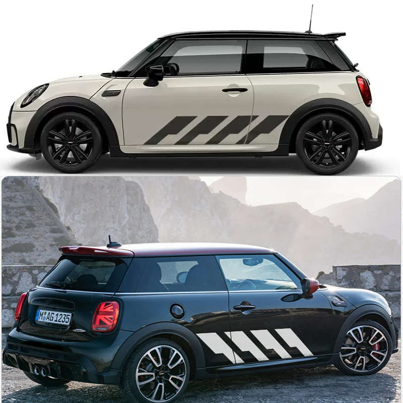 

Для Mini Cooper R56 R57 R58 R50 R52 R53 R59 R61 R60 F60 F55 F56 F54 флаг стильные боковые полоски наклейки